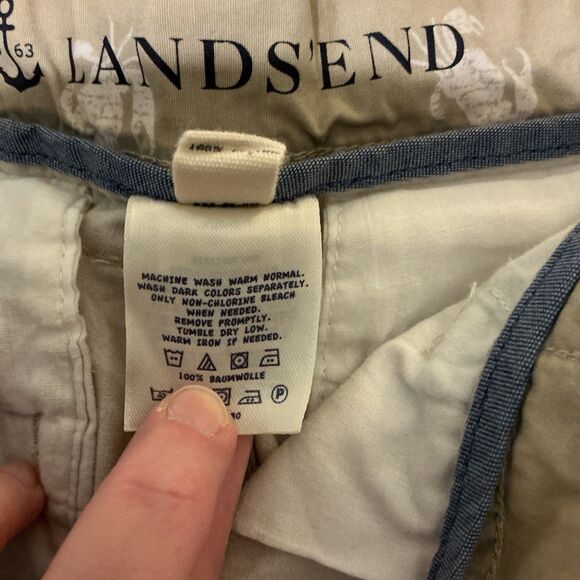 Lands End Boys 12H Cargo Shorts Khaki Crabs Nautical Summer Adjustable Waist EUC - Picture 7 of 15